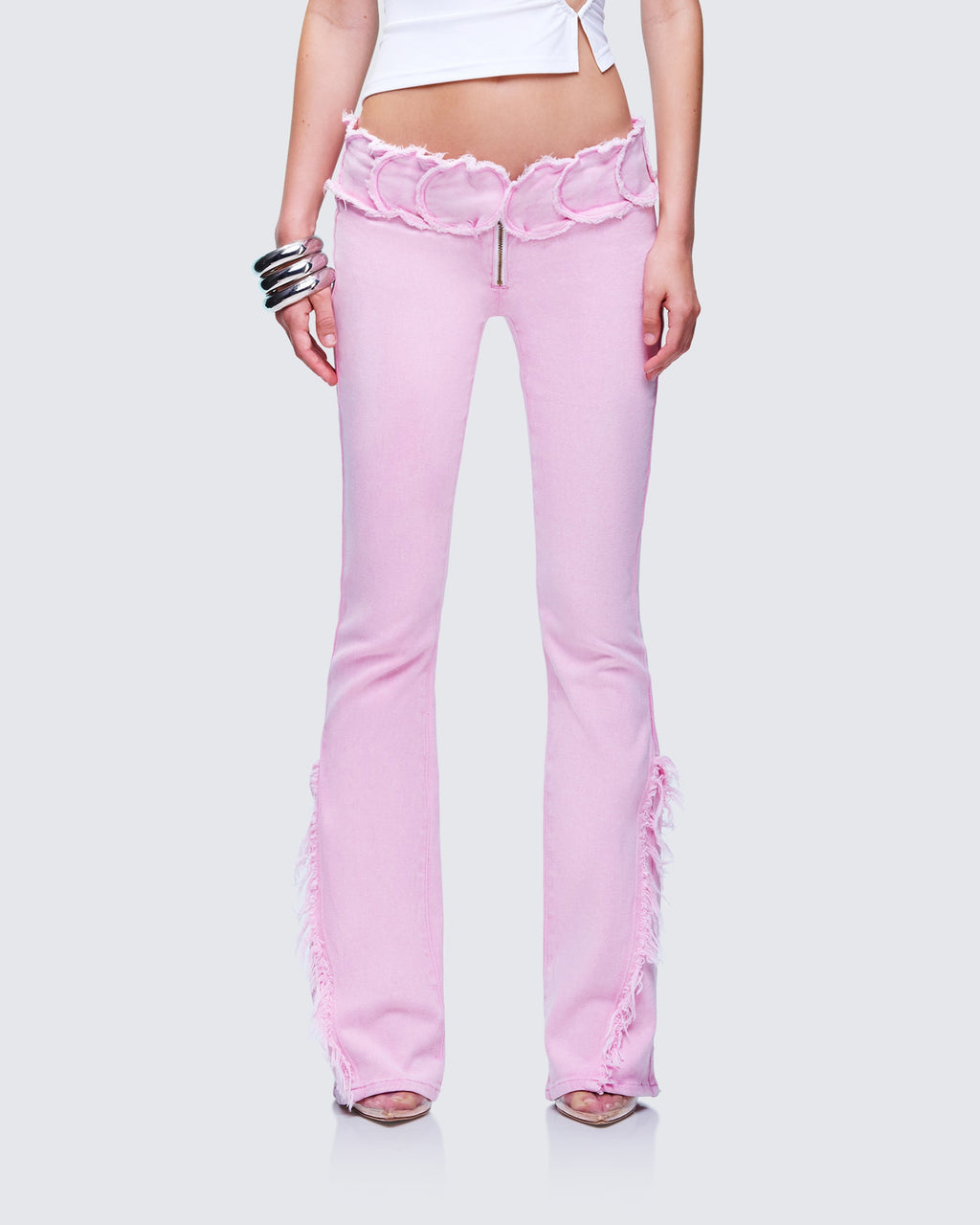 Finesse Ayra Denim Flared Pants