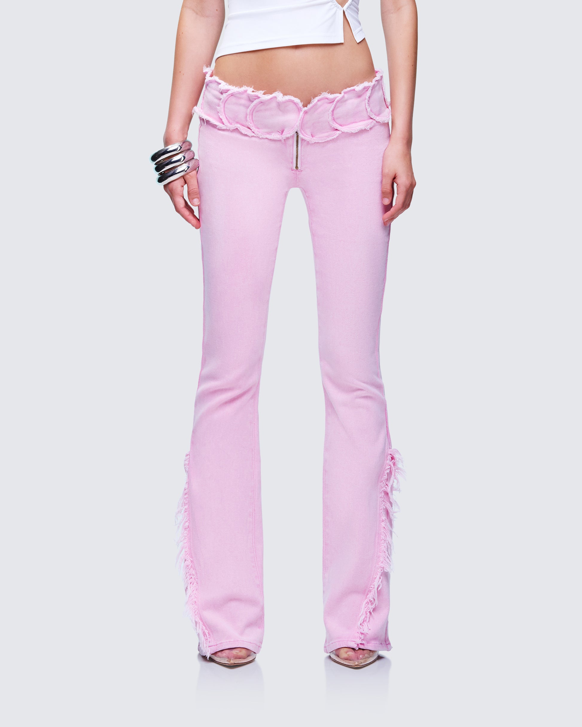 Finesse Ayra Denim Flared Pants