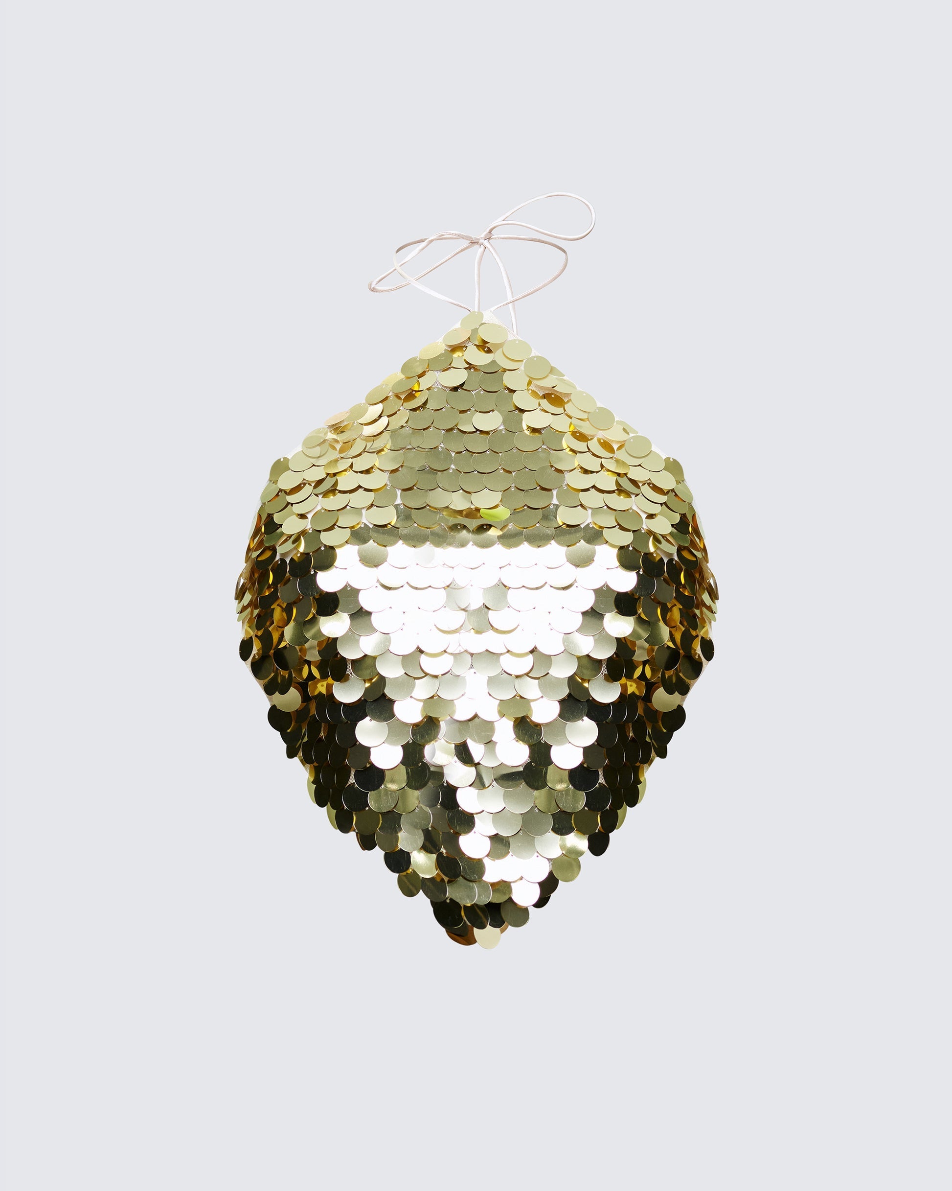 Finesse Azelie Gold Sequin Tie Up Top