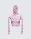 Finesse Ariel Multi Zip Up Shrunken Hoodie
