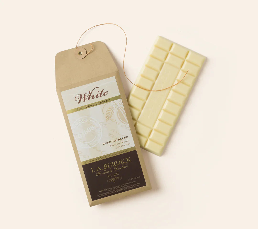 L.A. Burdick Chocolates White Chocolate Bar