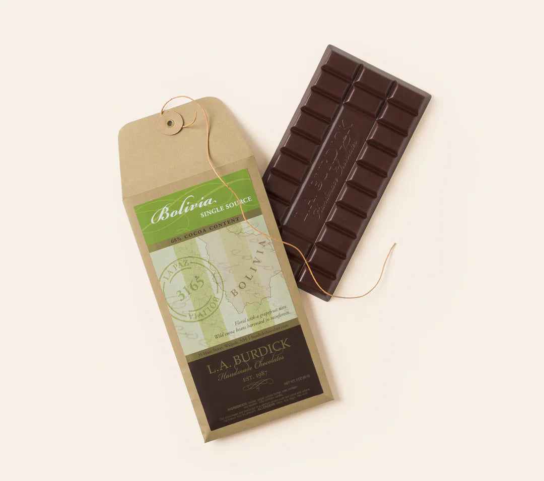 L.A. Burdick Chocolates Single Source Bolivia Dark Chocolate Bar