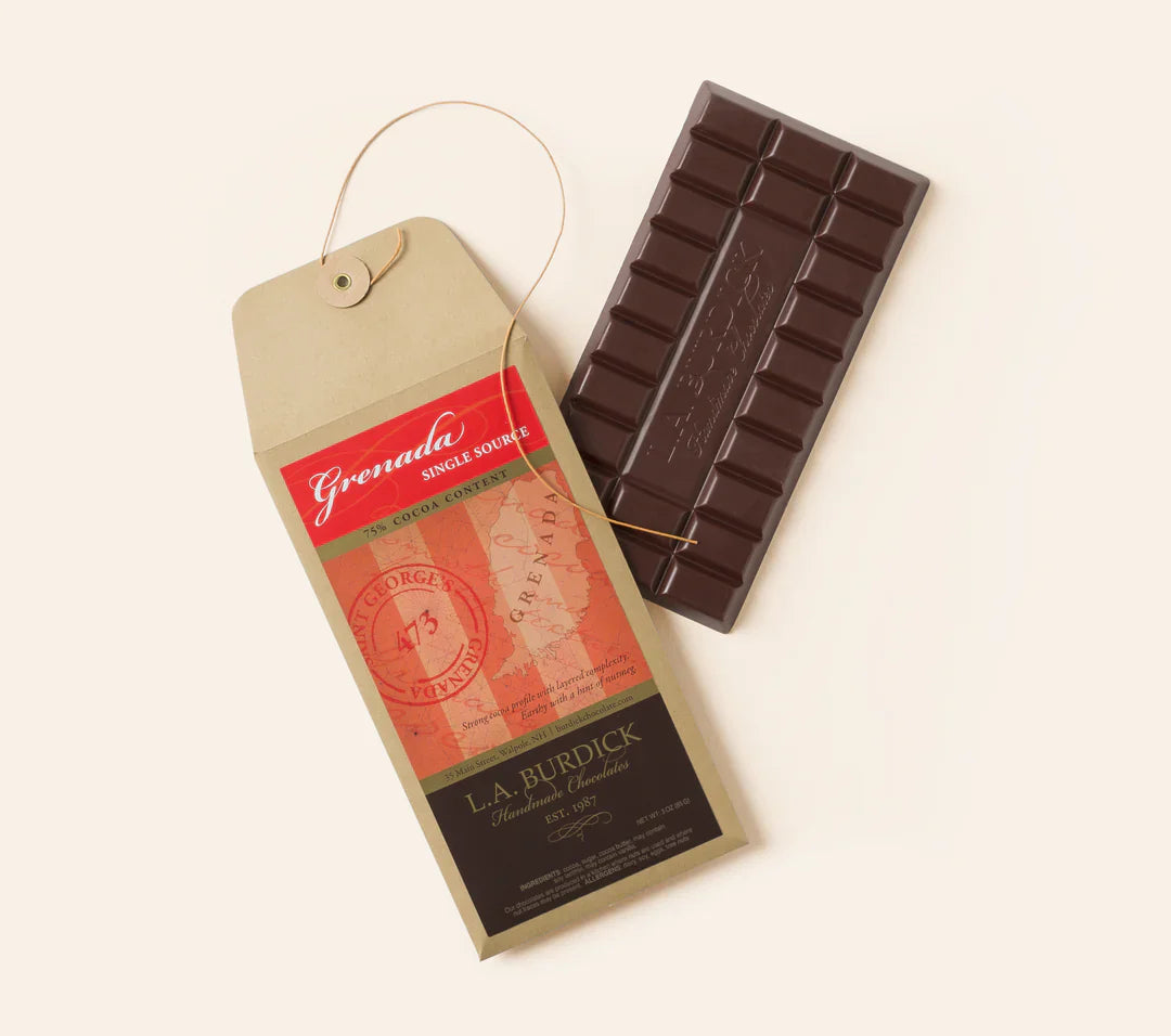 L.A. Burdick Chocolates Single Source Grenada Dark Chocolate Bar