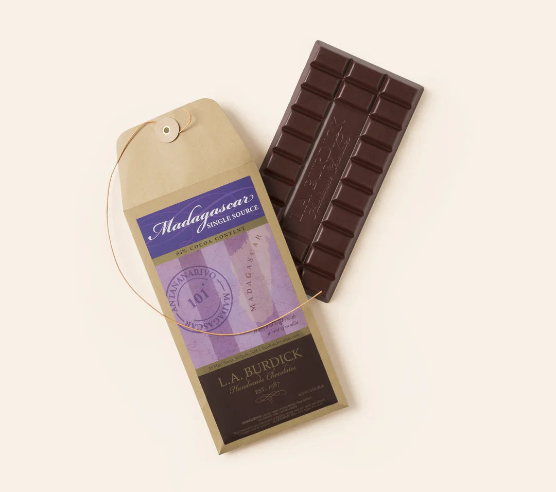 L.A. Burdick Chocolates Single Source Madagascar Dark Chocolate Bar