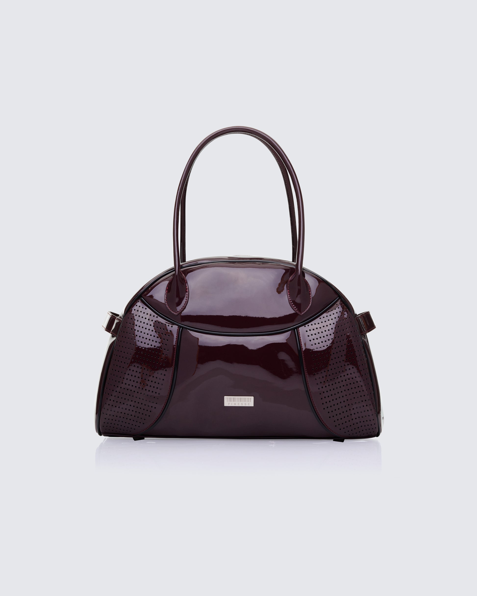 Finesse Belladonna Burgundy Perforated Bowling Bag