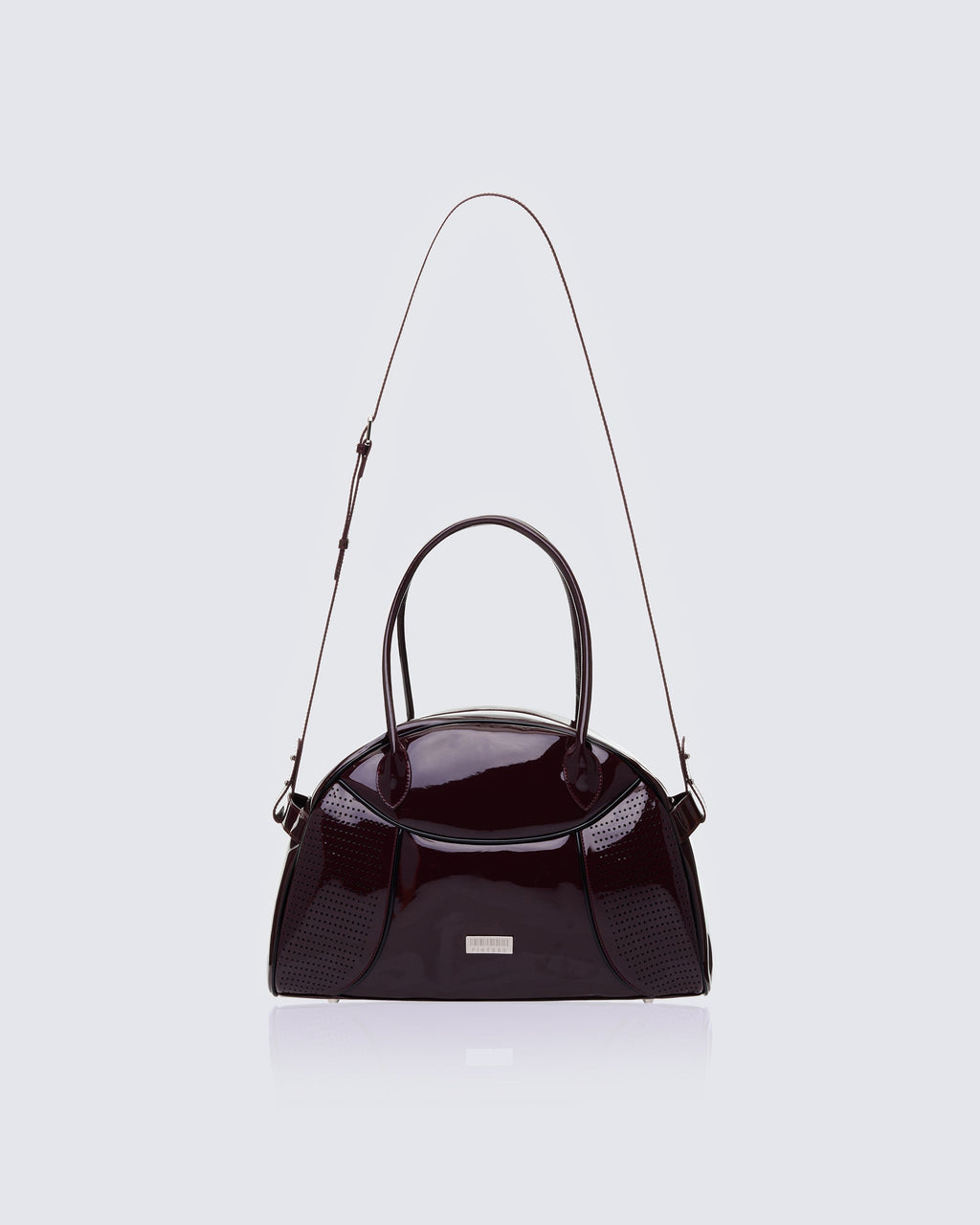 Finesse Belladonna Burgundy Perforated Bowling Bag