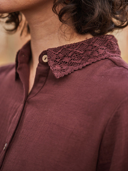 April Cornell Bostonian Blouse - Decadent Chocolate