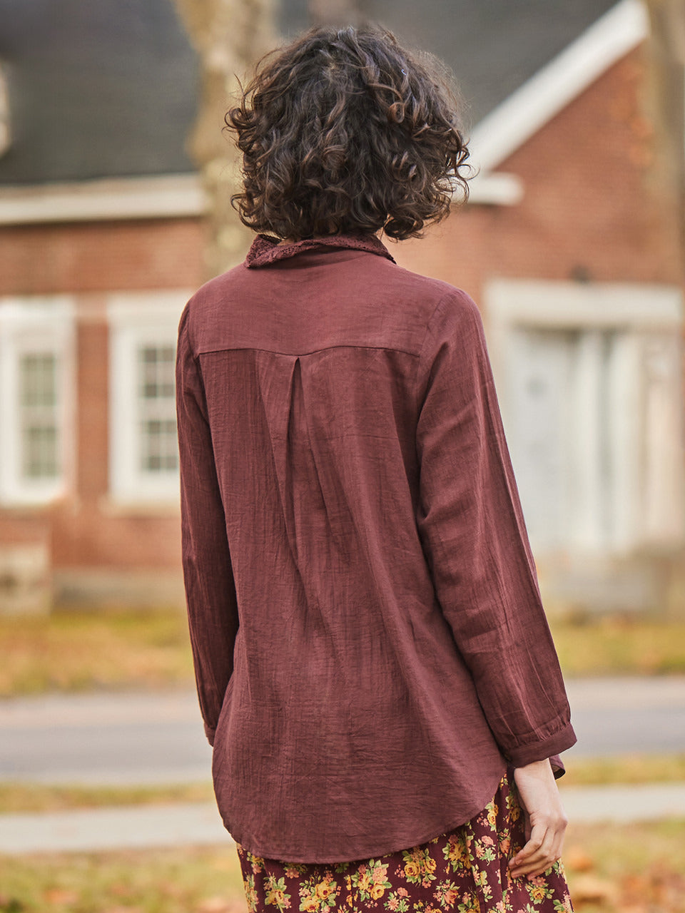 April Cornell Bostonian Blouse - Decadent Chocolate