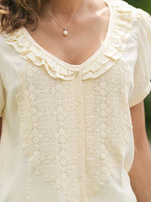 April Cornell Masterpiece Blouse - Cream