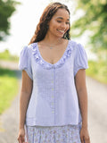 April Cornell Masterpiece Blouse - Periwinkle