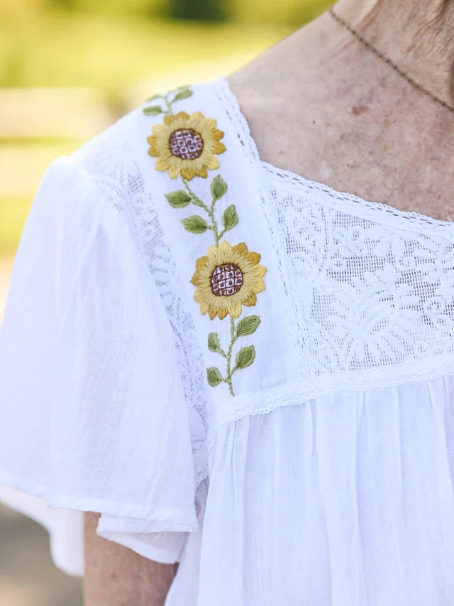 April Cornell Country Road Blouse - White