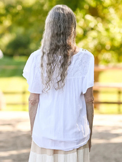April Cornell Country Road Blouse - White
