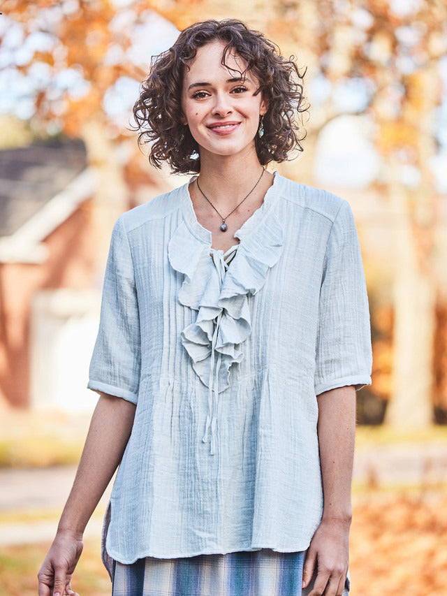 April Cornell Shakespeare Ruffle Blouse