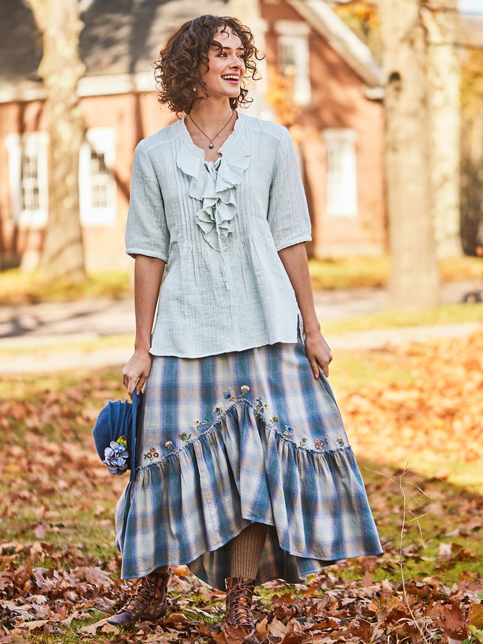 April Cornell Shakespeare Ruffle Blouse