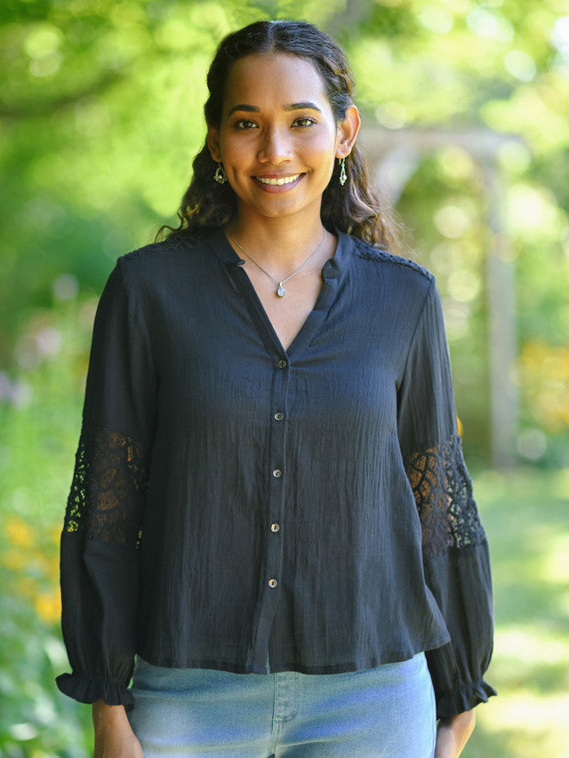 April Cornell Giovanna Blouse - Black