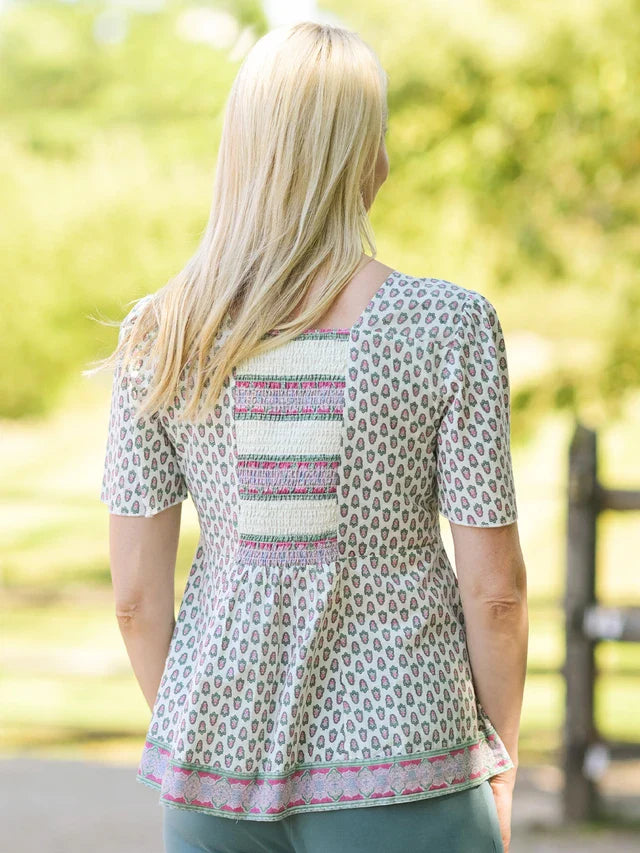 April Cornell San Remo Peasant Blouse - White