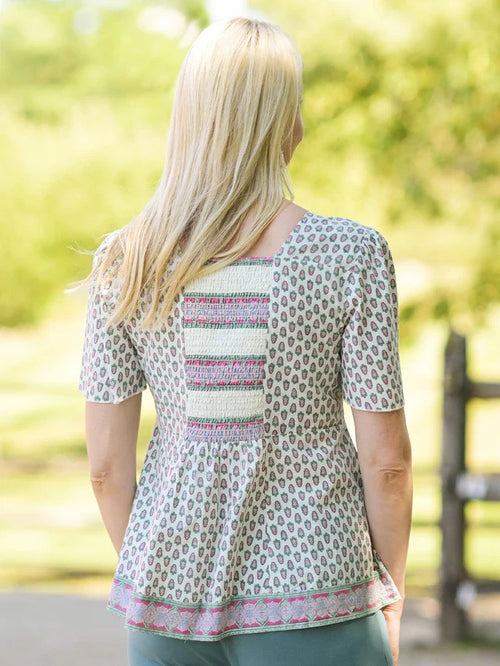 April Cornell San Remo Peasant Blouse - White