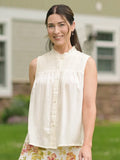April Cornell Emma Sleeveless Blouse - Ecru