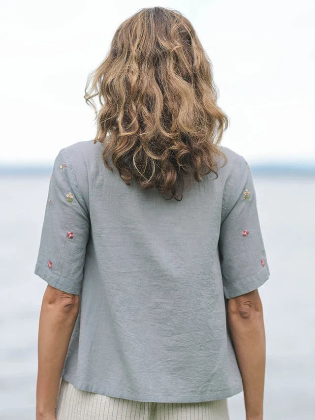 April Cornell Annie Blouse - Grey