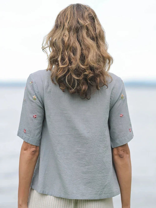 April Cornell Annie Blouse - Grey