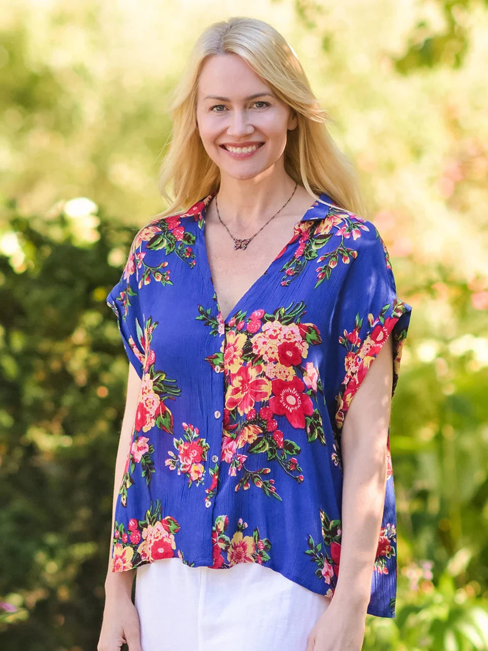 April Cornell Sikkim Blouse - Blue