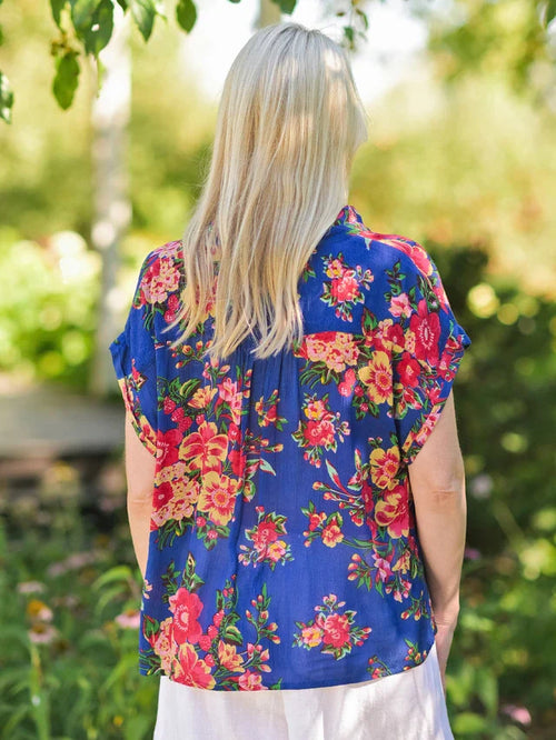 April Cornell Sikkim Blouse - Blue