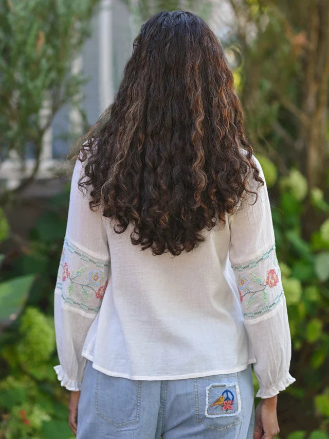 April Cornell Homestead Blouse - White