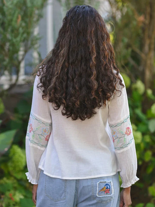 April Cornell Homestead Blouse - White