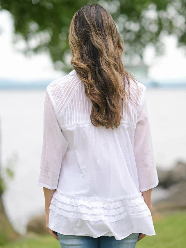 April Cornell Architect Blouse - White