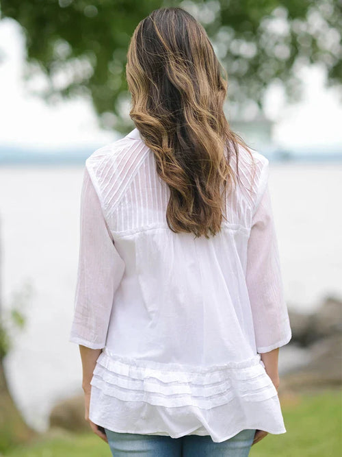 April Cornell Architect Blouse - White