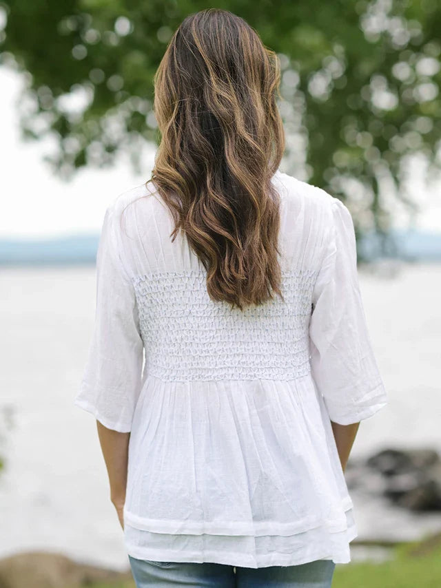 April Cornell Marion Blouse - White