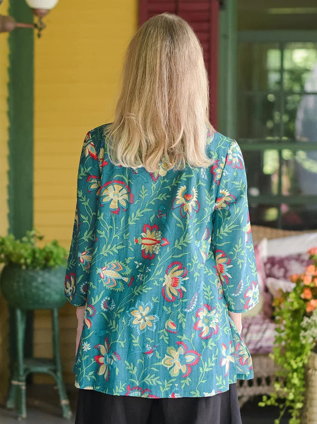 April Cornell Tatiana Tunic - Dark Teal