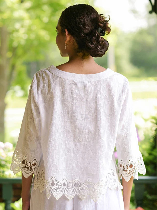 April Cornell Casablanca Blouse - White