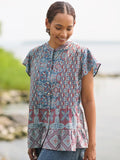 April Cornell Ancient Indigo Craft Blouse - Indigo