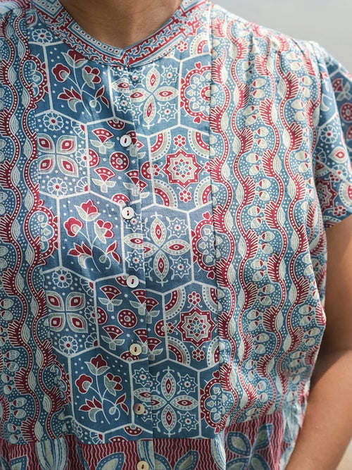 April Cornell Ancient Indigo Craft Blouse - Indigo