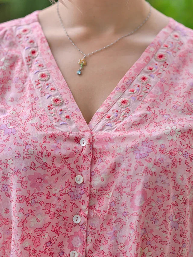 April Cornell Heather Blouse - Pink