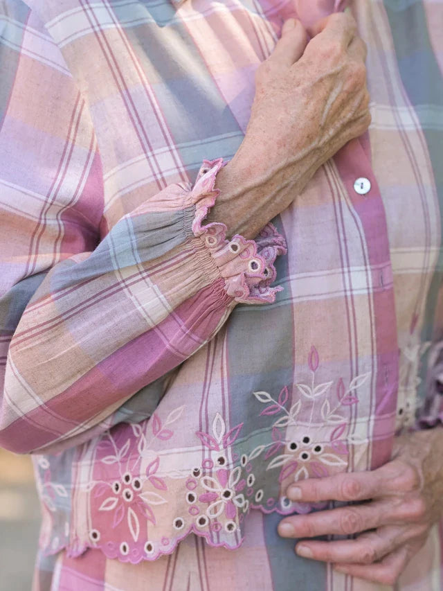 April Cornell Quiet Morning Blouse - Amethyst