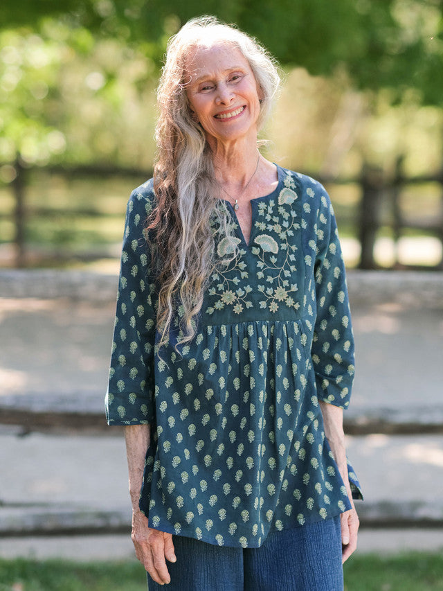 April Cornell The Artist Tunic - Indigo