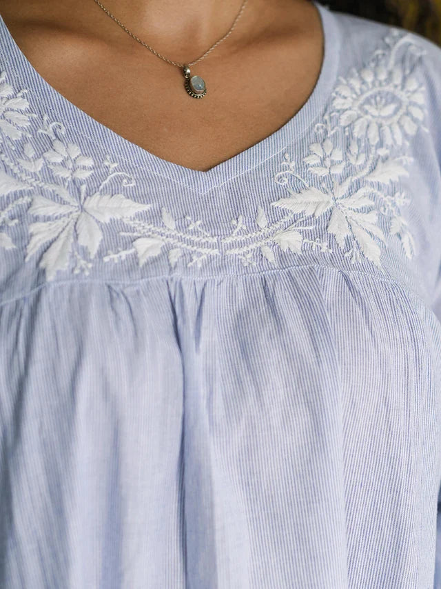 April Cornell Arcadia Blouse - Blue
