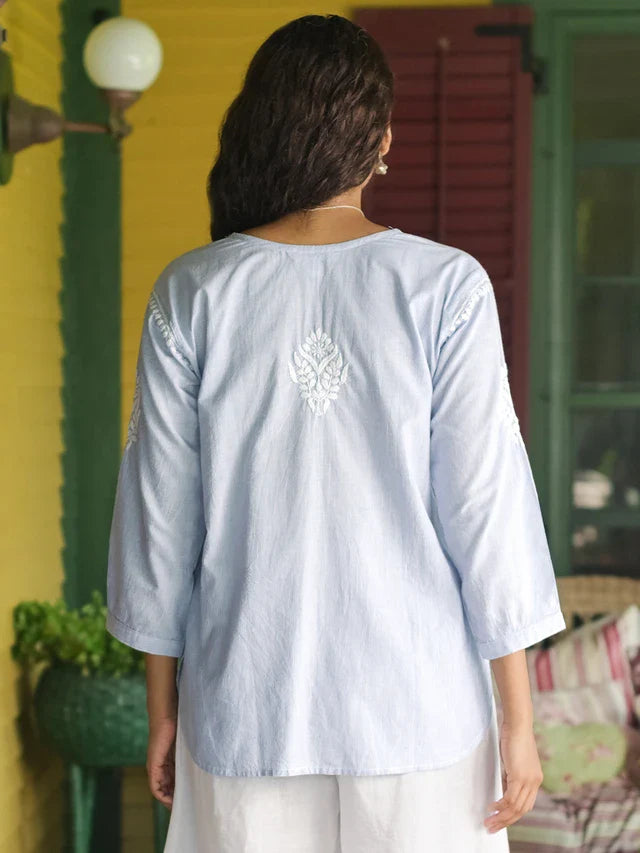 April Cornell Arcadia Blouse - Blue
