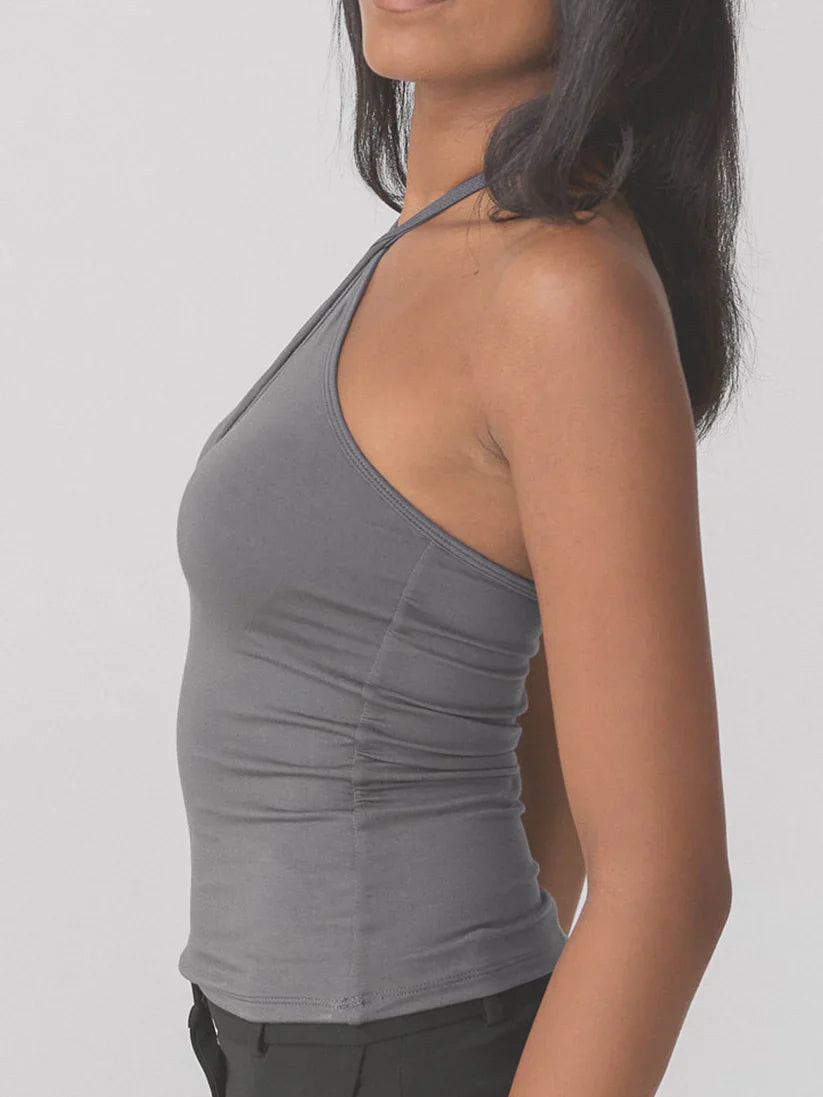 Klassy Braless Strappy Keyhole Brami Top