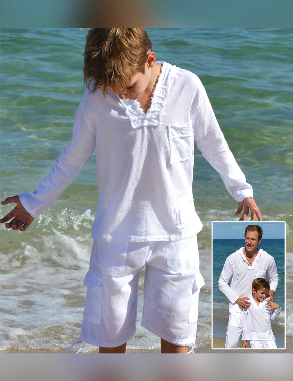 Cotton Natural Boys Tuscany Hoodie