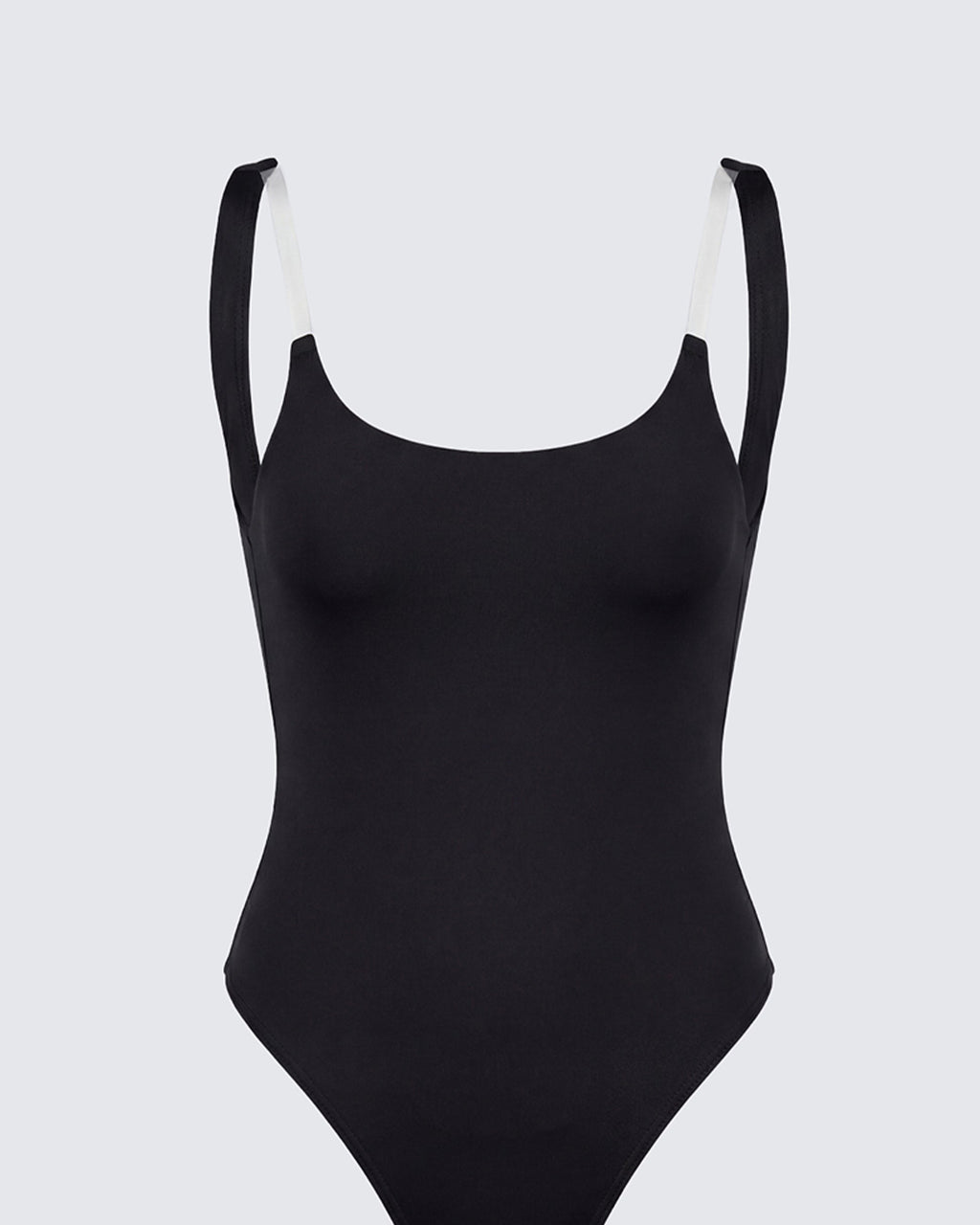 Finesse Beth Black Clear Strap Swim Suit