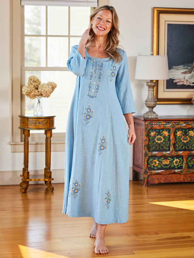 April Cornell Kerala Caftan - Blue