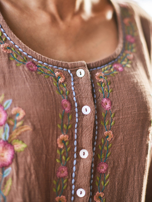 April Cornell Kerala Caftan - Brown