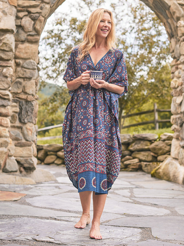 April Cornell Meditation Caftan - Indigo
