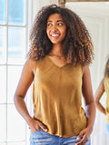 April Cornell Symphony Satin Camisole - Gold