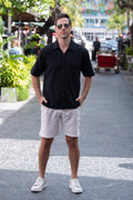 Cotton Natural Men's Leonardo Beige Shorts