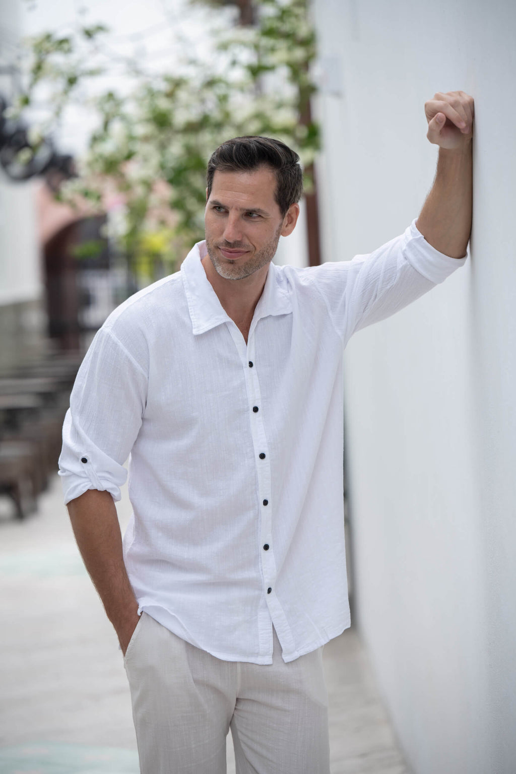 Cotton Natural Men's Vega Shirt