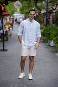 Cotton Natural Men's Luigi Light Blue Shirt